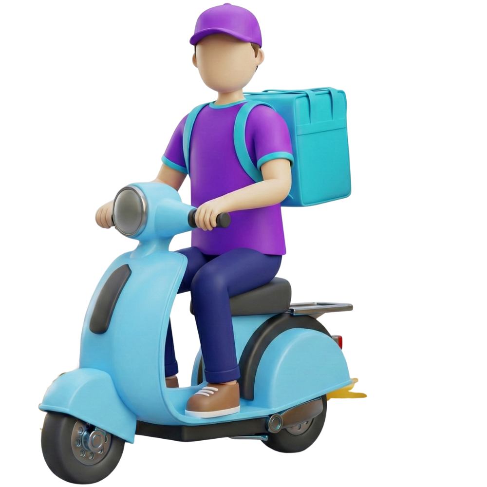 Mopedda kuryer